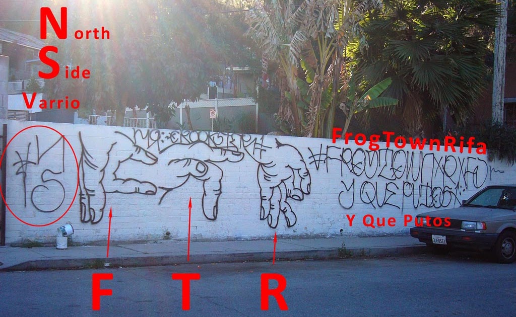 Varrio Frog Town Rifa (v F.T.R.) in North East Los Angeles