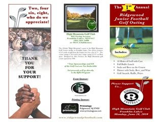 >Ridgewood Junior Football Association Golf Fundraiser image001