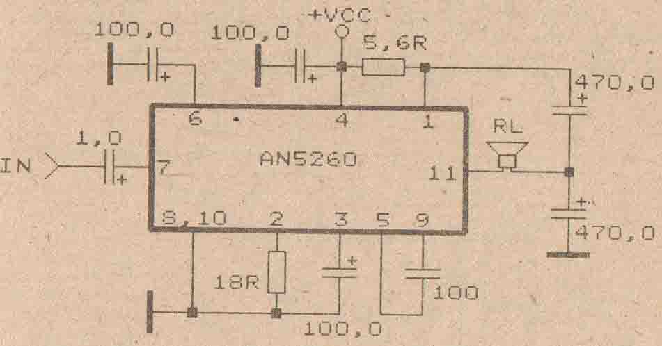 Power Amplifier Circuit with IC ANxxxx Collection - Electronic Circuit