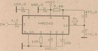 Power Amplifier Circuit with IC AN5260