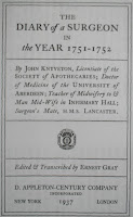 Front Cover of Diary