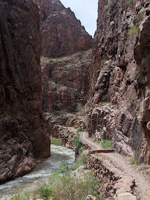 The Box North Kaibab trail along Bright Angel Creek Grand Canyon National Park Arizona