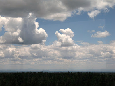 View south from North Rim lookout tower North Rim Grand Canyon National Park Arizona