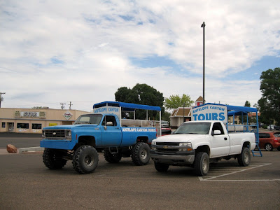 Trucks for tour Antelope Slot Canyon Page Arizona