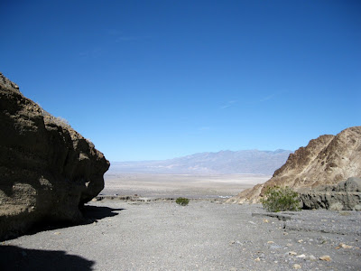 View at mouth of Mosaic Canyon Death Valley National Park California