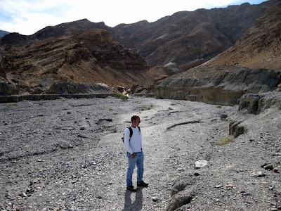 Jeremy at the mouth of Mosaic Canyon Death Valley National Park California