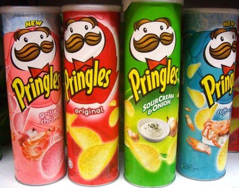 All about calories and foods in Malaysia: Pringles Potatoes Chips