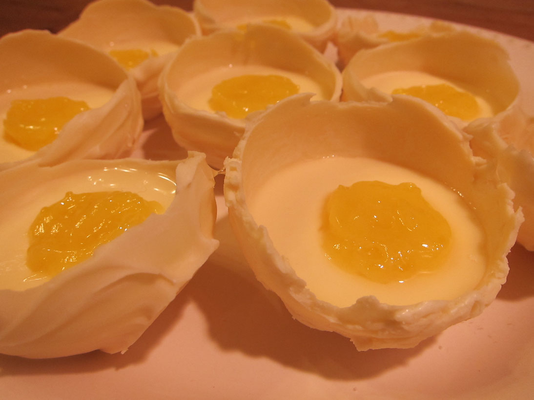 Evil Batch Panna Cotta "Eggs"