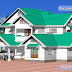 Kerala style floor plan and elevation #6