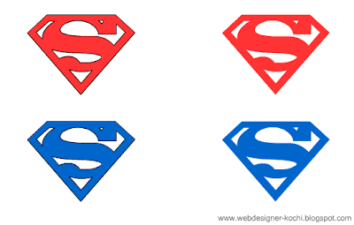 Superman logo layouts - Vector