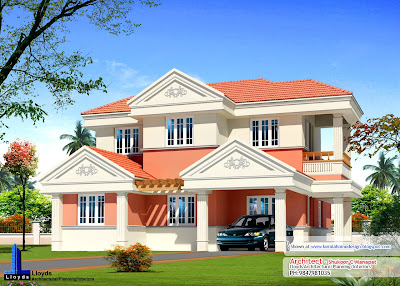 Kerala home plan elevation and floor plan - 2254 Sq FT | home appliance