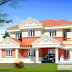 Kerala home plan elevation and floor plan - 2254 Sq FT