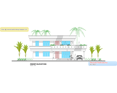 Kerala Villa Design - Plan and Elevation - 2760 sq.feet