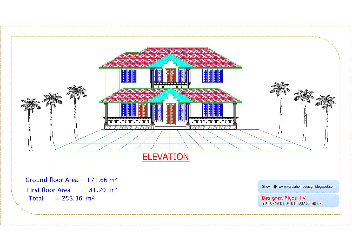 Kerala Home plan and elevation - 2726 Sq ft - Kerala home design and