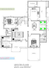 Kerala Home plan - Ground Floor - 2561 Sq. Ft Kerala Home plan - Ground Floor - 2561 Sq. Ft