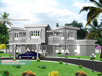 Kerala Home plan and elevation - 3604 Sq. Ft - Elevation