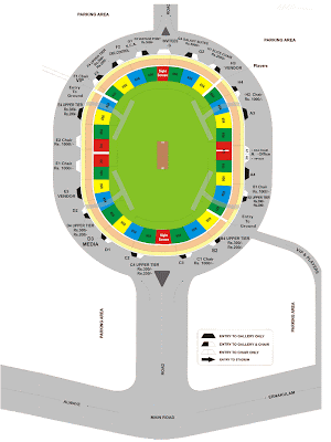 Kochi International Stadium Map Diagram