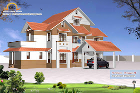 Home plan and elevation - 2906 Square Feet Home plan and elevation - 2906 Square Feet
