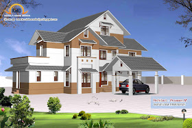 Home plan and elevation - 2906 Square Feet Home plan and elevation - 2906 Square Feet