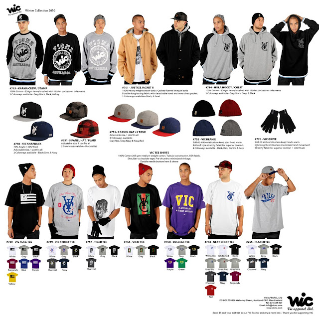 VIC Apparel VIC Winter 10' Catalogue