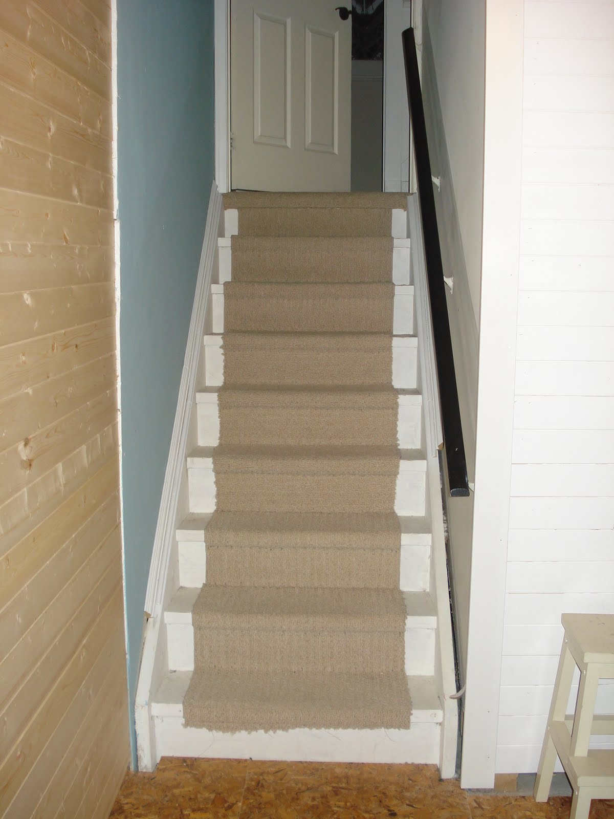 White Wood Creating an open staircase