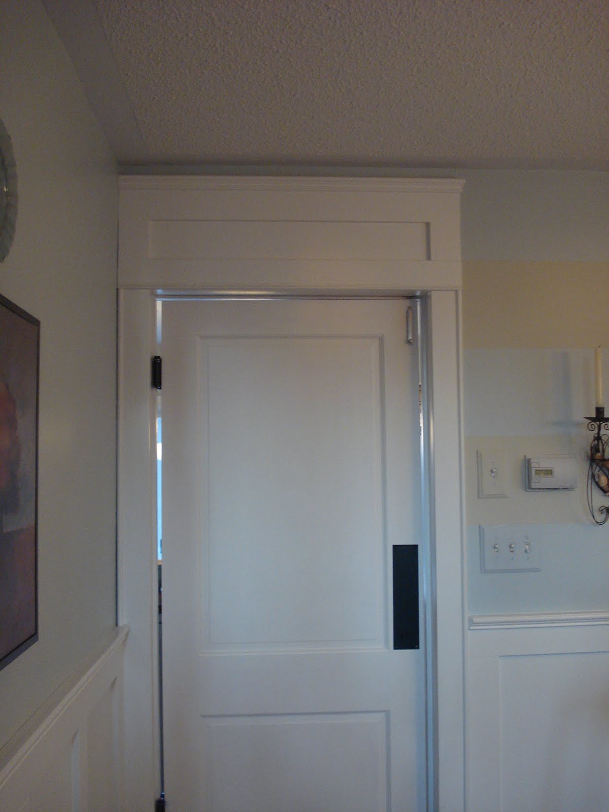 White Wood Putting in a transom , finally