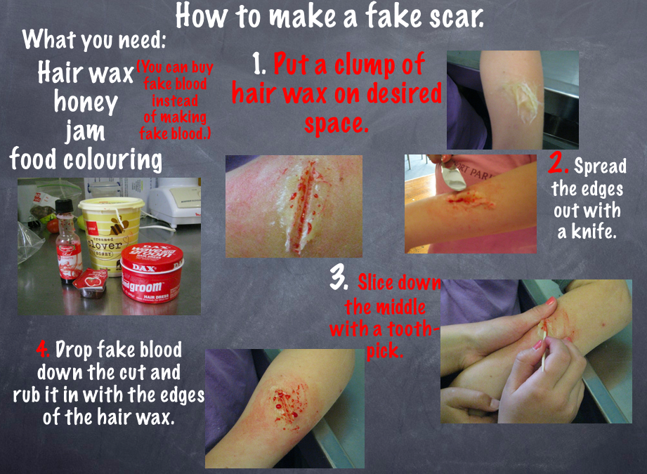 Phoenixenrich How to make a fake scar
