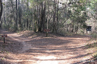 Go left to get back onto the connector trail.