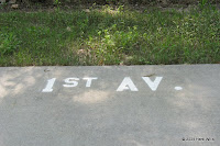Where 1st Avenue would intersect the trail.