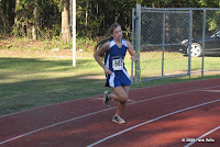 Finishing sixth in 21:35, Christy Allen of Rocky Bayou Christian qualified for the Region 1 race as an individual.