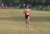 Shelby Hayes with a commanding lead 3,200m into the 4A girls' title race.
