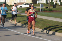 #4509 Karen Harvey ran 17:38 to win the women's division in the 2009 Turkey Trot 5K.