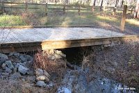 A small bridge on the 'Pisgah Church Pedway' portion of the Centerville Trail.