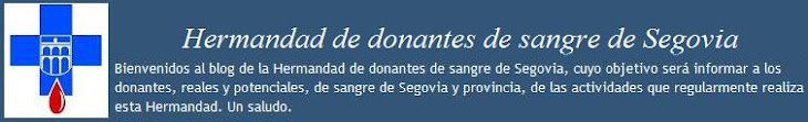 Hermandad de donantes de sangre de Segovia