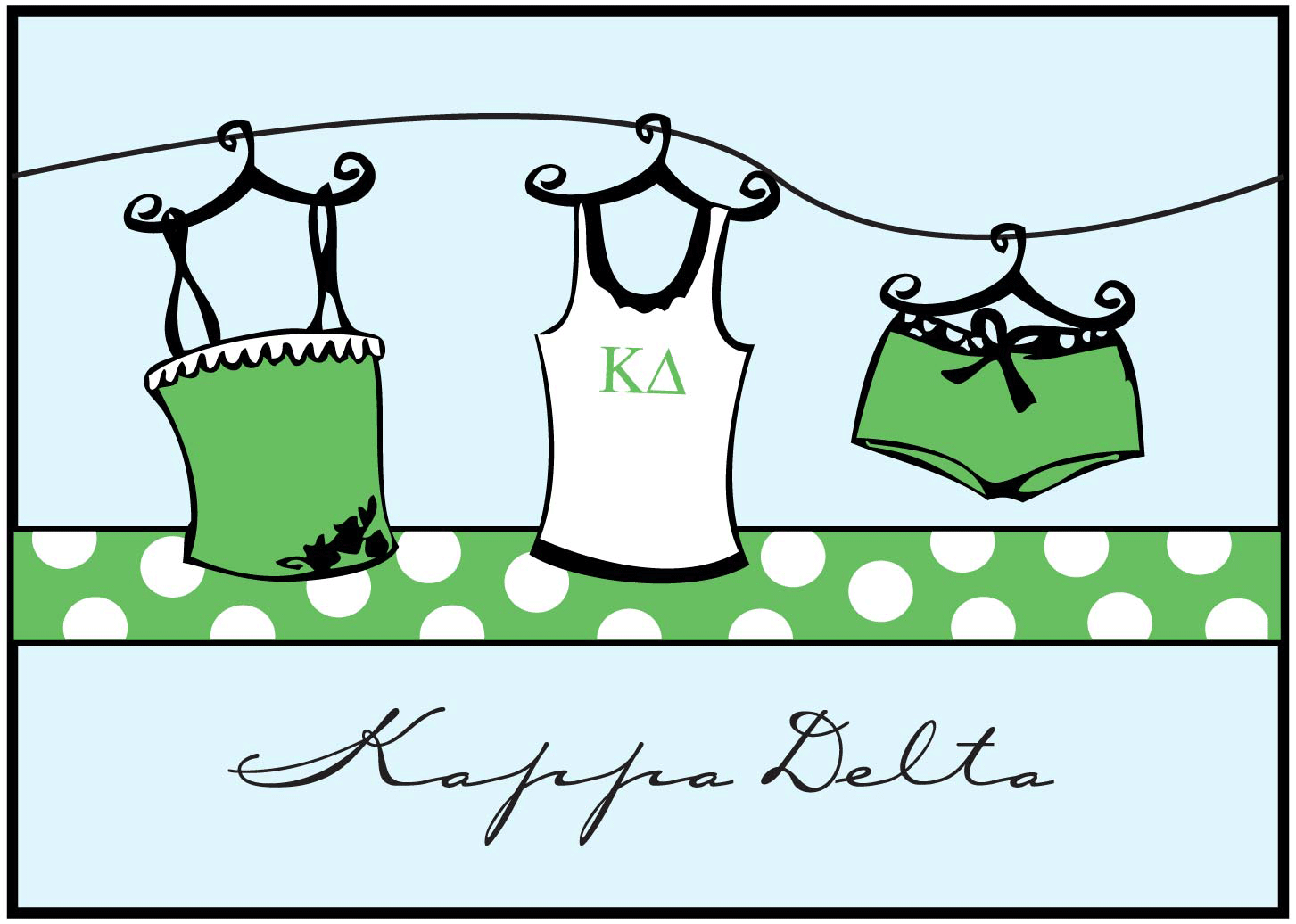 Sending it in Style!: Greek Items  Kappa Delta (Note Cards)