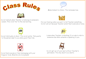 Tasheel Tadrees: Classroom Rules