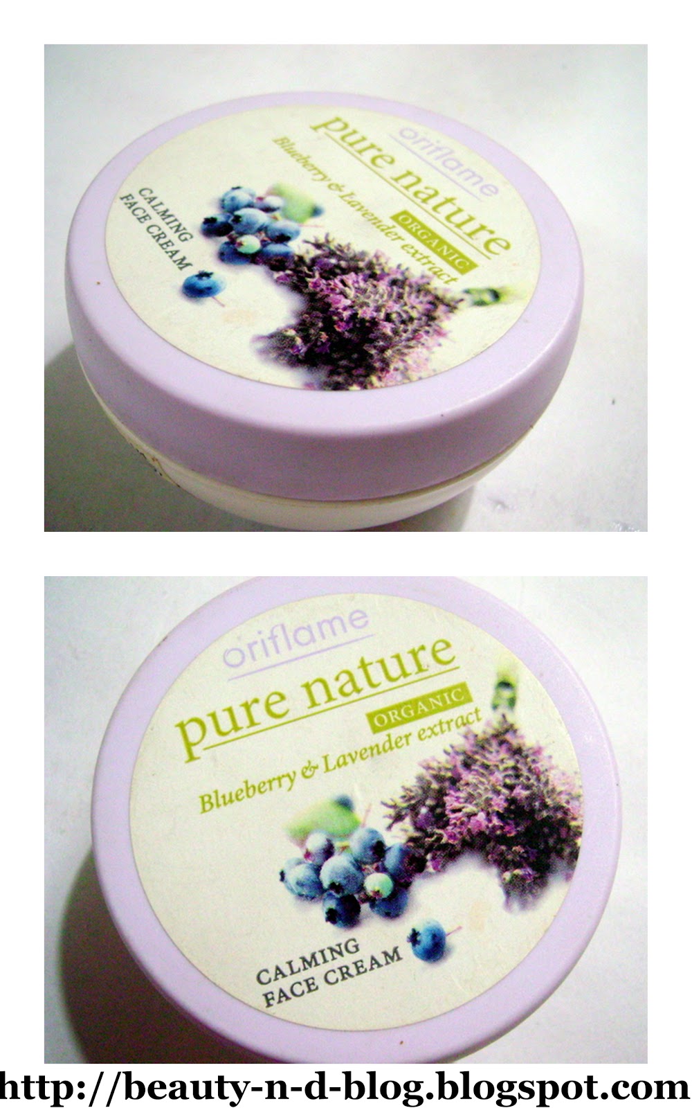 My Take Oriflame Calming Face Cream With Blueberry & Lavender Extract