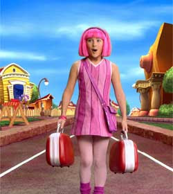 PERSONAJES DE LAZY TOWN:STEPHANIE : COSAS PARA NIÑOS