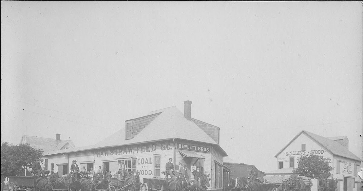 Five Towns Local History Hewlett Brothers Coal & Feed, c1910