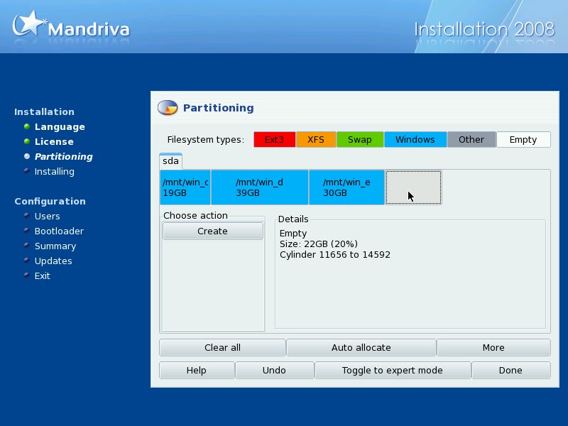 License partitioning