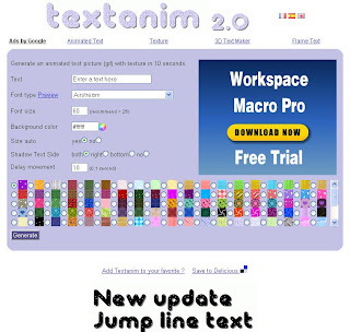 Sitios Web y Programas: TextAnim