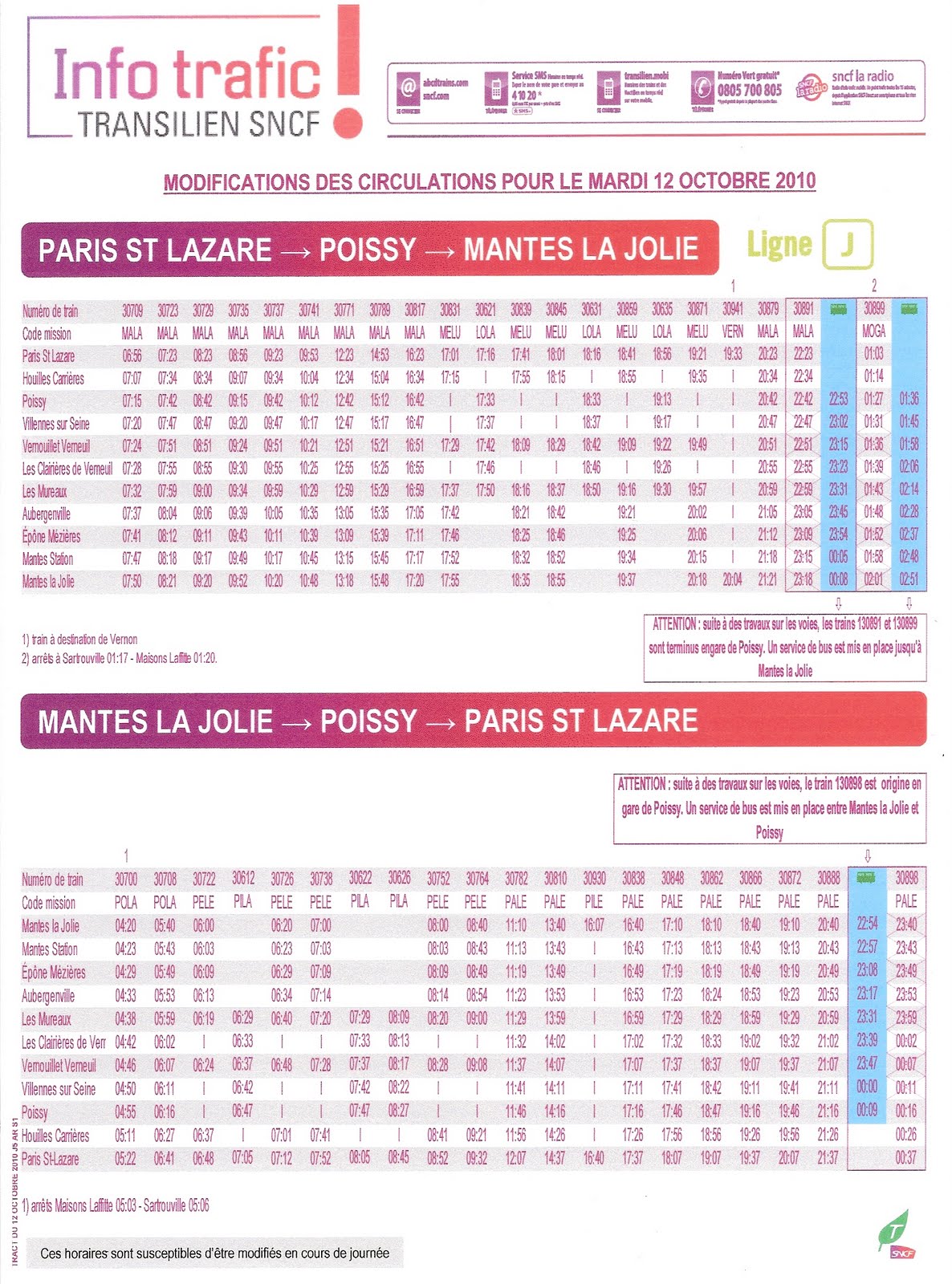 USAGERSGARES Service minimum du mardi 19 octobre trains prévus