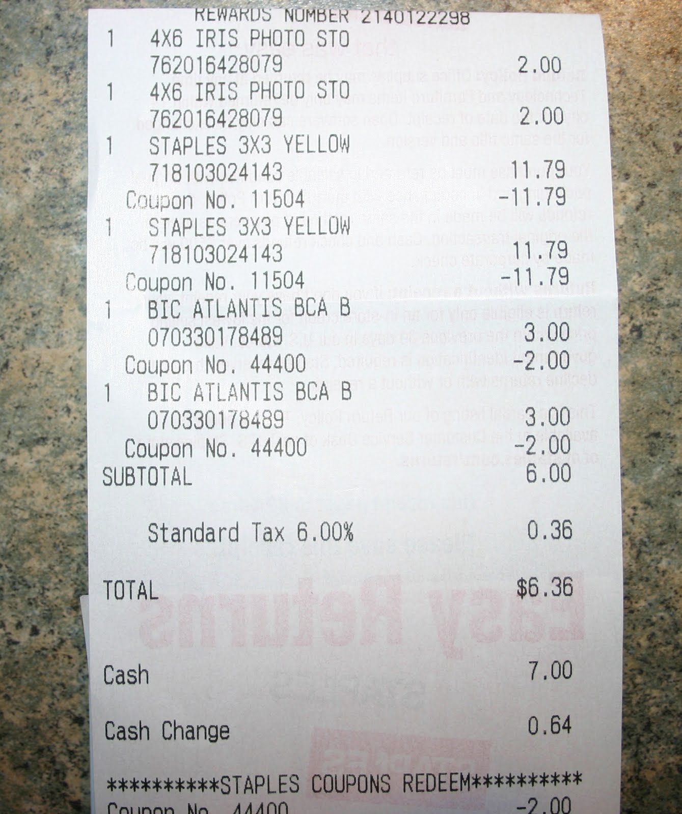 Savings School Had To Stop At Staples On My Way Home