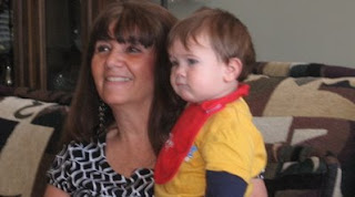 LadyD Books and grandson watching the dvd, Skeeter.