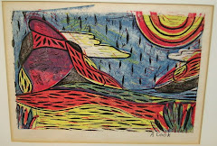 '40s Abstract Woodblock, A. Cook