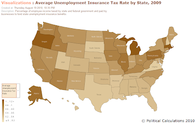 2009 Average Unemployment Insurance Tax Rates by State