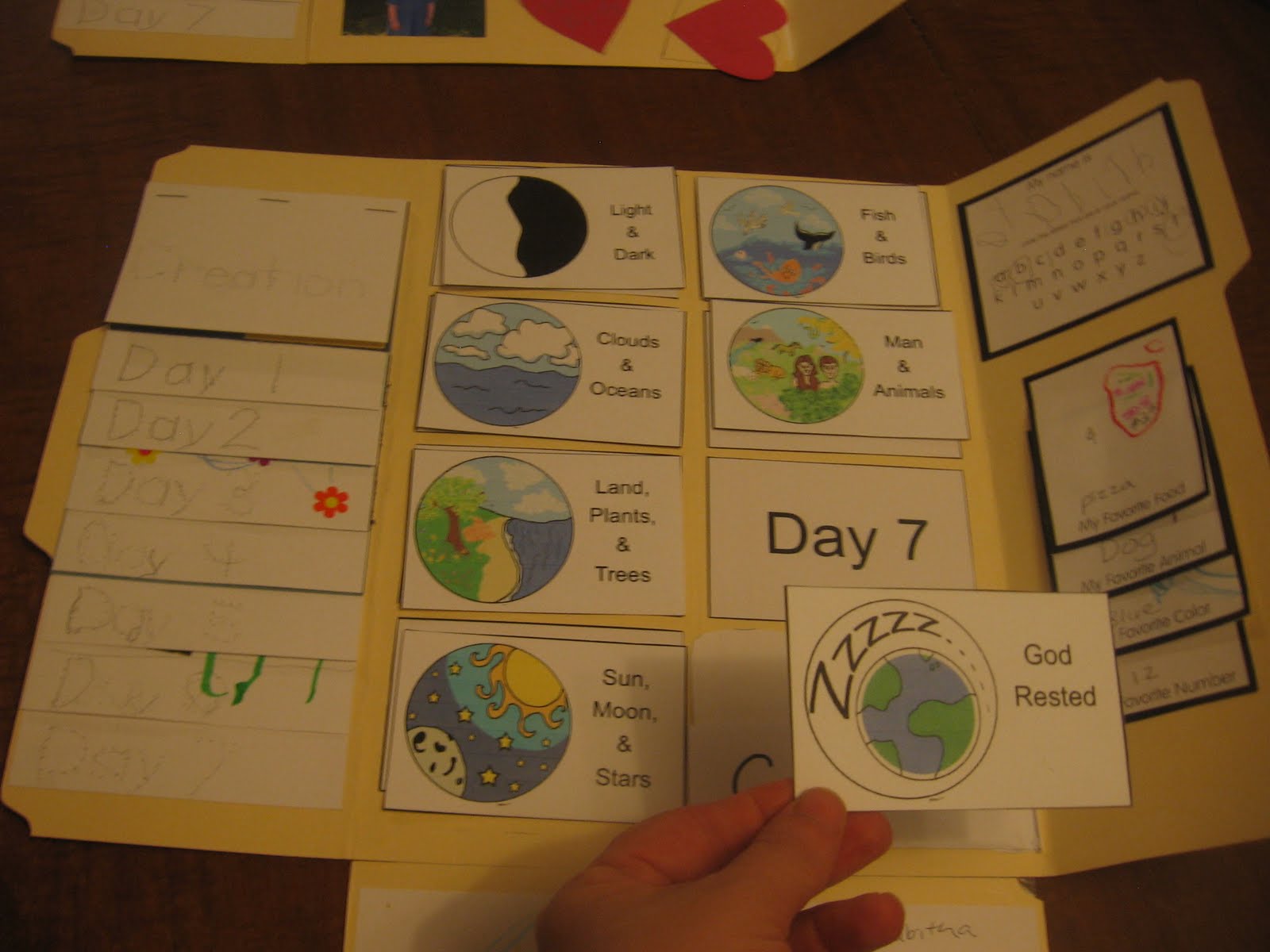 Tots and Me... Growing Up Together: We finished our Creation Lapbook!!