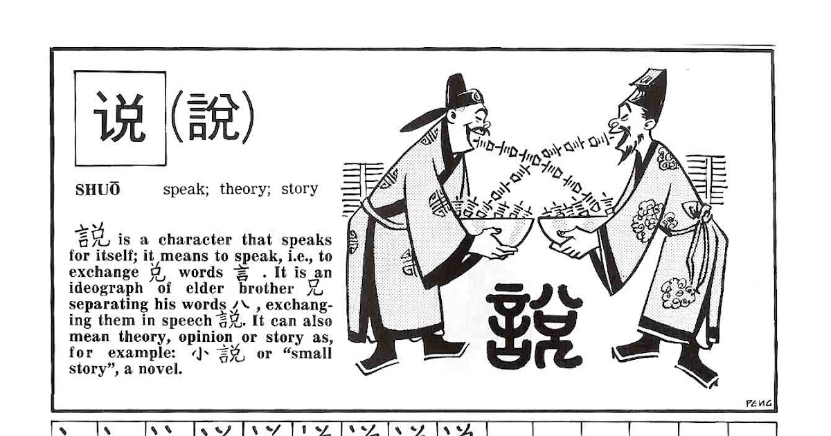 siasan: Fun with Chinese Character : page 64 - shuo