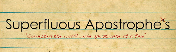 Superfluous Apostrophes