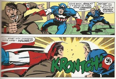 God Bless You, Jack Kirby, for knowing the correct sound effect for two Nazi faces slamming together.